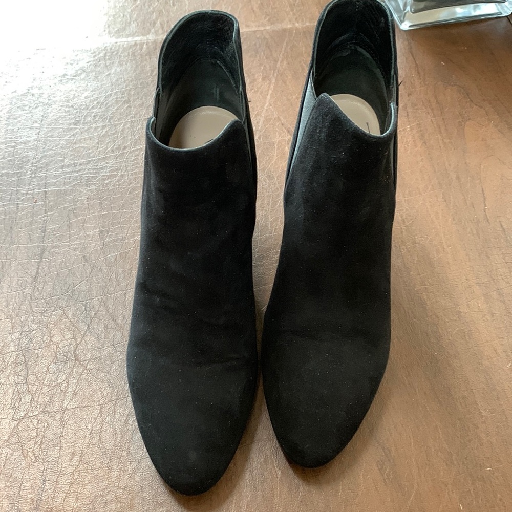 VIA SPIGA  Black Suede Ankle Boots Sz:9.5 M